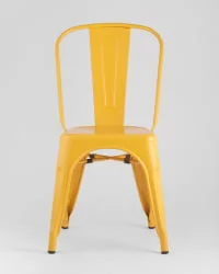 Стул TOLIX с высокой спинкой Желтый глянцевый