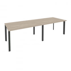 Стол переговорный (2 столешницы) ONIX O.MP-PRG-2.3 Дуб Аттик/Антрацит