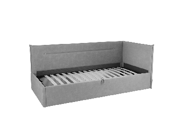 Кровать  0.9 Альба (Тахта) КМ.T-16 галька (велюр)