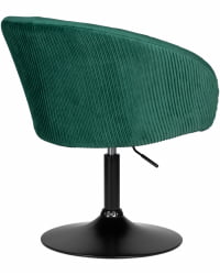 Кресло ДОБРИН ЕДИСОН БЛАCК (зеленый велюр (1922-9)) / DOBRIN EDISON BLACK