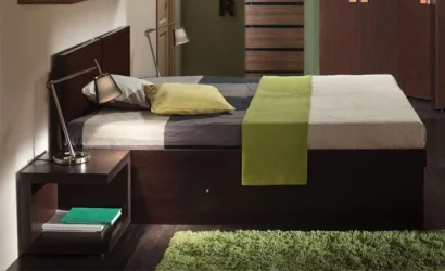 Кровать 1 (1800) HYPER Венге (спальня)