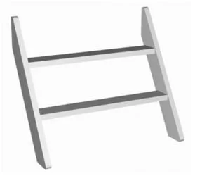 Лестница к кроватям 1400*800 RooRoom VK-10р Розовая