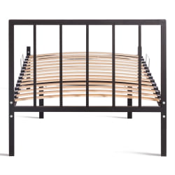 Односпальная кровать Bruno металл, 90*200 см, черный