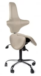 Раздвоенное кресло-седло со спинкой EZDuo Back Бежевый