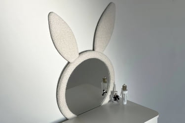 Набор детский Зайка MK-0019 белое дерево/белый (плюш)