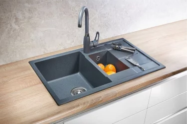 Кухонная мойка GRANULA 7802 Шварц