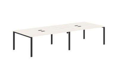 Бенч-система 4-местная EDIS EUWST 3513 Ясень Траун Черный