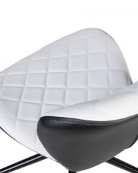 Офисное кресло для персонала ДОБРИН РОРЙ (бело-черный) 2 шт / DOBRIN RORY