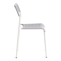 Стул со спинкой ADDE (mod. C-049) металл/пластик, 39 х 49 х 78 см, Grey (серый) /White (белый)