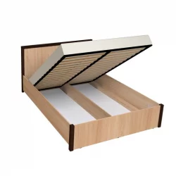 Кровать с подъемным механизмом (1400) BAUHAUS 3.2 Дуб Сонома/Орех шоколадный(спальня)