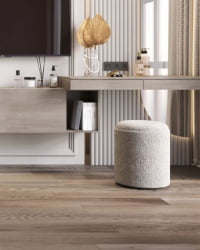 Пуф-столик с ящиком Хюгге S букле серый