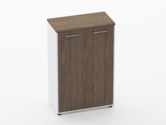 Шкаф 2 широкий закрытый Дека 10.12.131 Дуб Верцаска/Белый / Deka