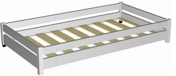 Детская кровать для девочки RooRoom VK-6с Серая