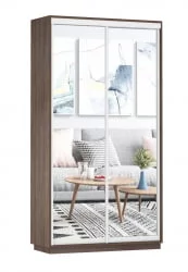 Шкаф-купе двухдверный Экспресс Дуо Экспенс 1200х2200h Венге