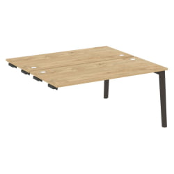 Стол-приставка двойной к опорным элементам ОНИКС ВООД ОВ.Д.СПР-4.7 Тиквуд Светлый/Темный / ONIX WOOD OW.D.SPR-4.7