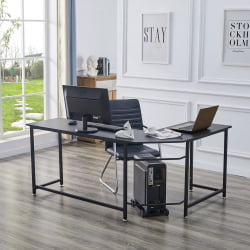 Угловой компьютерный стол KIWI Черный BK