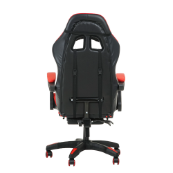 Кресло 1206 KINGQUEEN цвет черный/красный с массажем 1206-black-red-mass