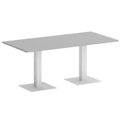 Стол прямоугольный HOME OFFICE VR.SP-5-180.2 Серый/Белый металл