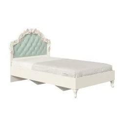 Кровать полутороспальная 1200 Луиза ЛД 665.095.000 Алебастр Мятный