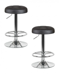 Табурет барный DOBRIN BRUNO (черный) 2 шт