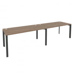 Рабочая станция на П-образном м/к ONIX O.MP-RS-2.4.8 Дуб Аризона/Антрацит