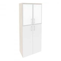 Шкаф высокий широкий ONIX O.ST-1.7R white Денвер Светлый/Белый