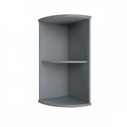 Стеллаж низкий угловой Riva А.УС-3 Клен/Металлик