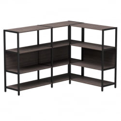 Набор стеллажных систем Everprof EVO №14 Дуб Пасадена Черный