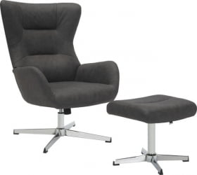 Кресло-реклайнер Еверпроф Аппле Ткань Темно-серый / Everprof Apple