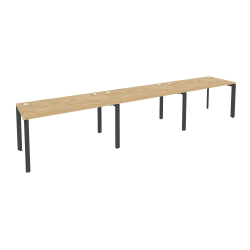 Рабочая станция на П-образном м/к ONIX O.MP-RS-3.3.7 Тиквуд Светлый/Антрацит