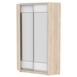 Шкаф-купе Белла(H10)2200х1153х1153(ДСС-Белый-D8D8)