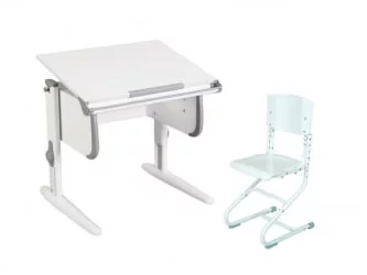 Стол-трансформер Parta 1/75 + Stul Белый Серый