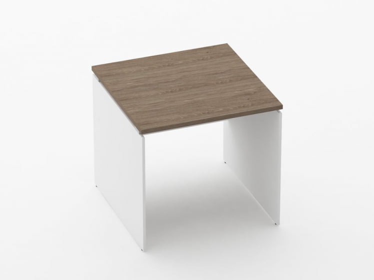 Стол прямой Deka ЛДСП каркас 75.08.08 Дуб Верцаска/Белый_0