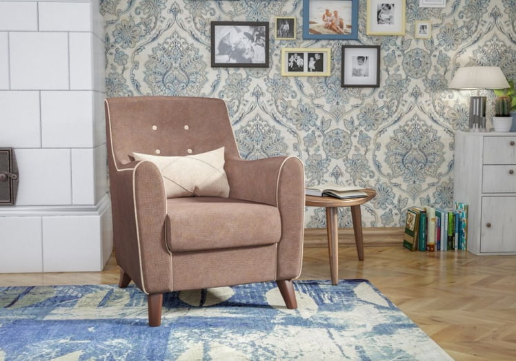 Кресло Френсис ТК 511 Офелия 5 Коричневый Офелия 1 Бежевый_1