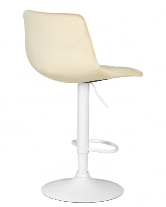 Стул барный DOBRIN TAILOR WHITE (бежевый велюр (MJ9-10))_3