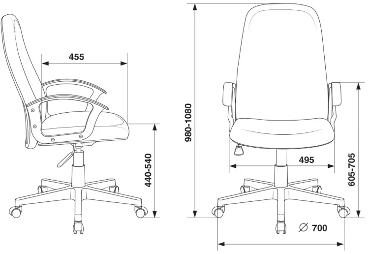 Кресло руководителя Бюрократ CH-808LT/B черный 3C11_3