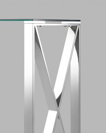 Консоль КРОСС 115x30 Серебро_4