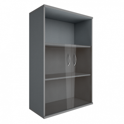 Шкаф средний широкий Riva А.СТ-2.2 Клен/Металлик_0