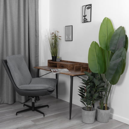 Кресло лаунж Cosmo велюр/букле/экокожа, VT shape silver/графит_14