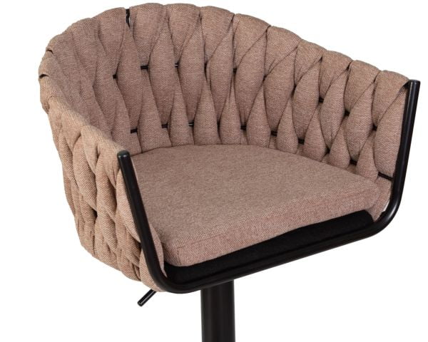 Стул барный ДОБРИН ЛЕОН (коричневая ткань (ЛАР 275-3)) 2 шт / DOBRIN LEON (LAR_7