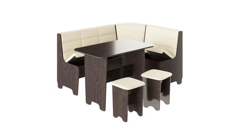 Кухонный уголок Техас Исп.2 Венге/Кашемир Крем_1