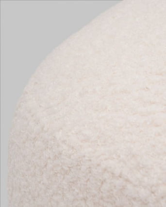 Пуф Стоун П букле Fluffy молочный_7