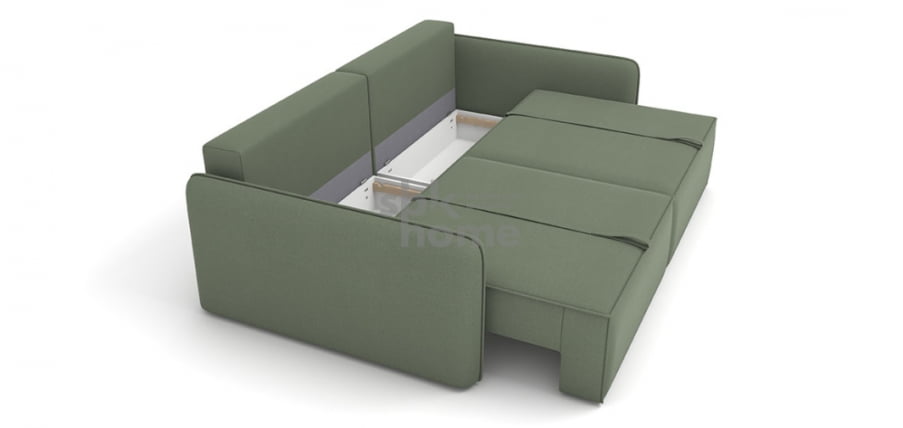 Диван Лофт  прямой ткань Jasper ash (1280*2320*810) Серый, 2117895/50634/9_4