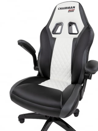 Игровое кресло CHAIRMAN Chairman гаме 15 Черный Серый Белый / game_13