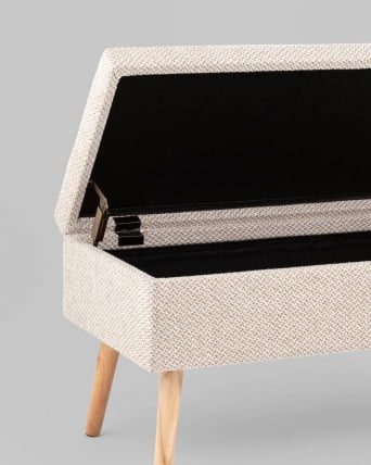 Банкетка Сторми с ящиком бежевый_2