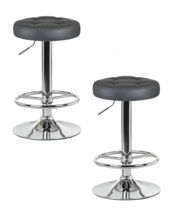 Табурет барный ДОБРИН БРУНО (серый) 2 шт / DOBRIN BRUNO_0