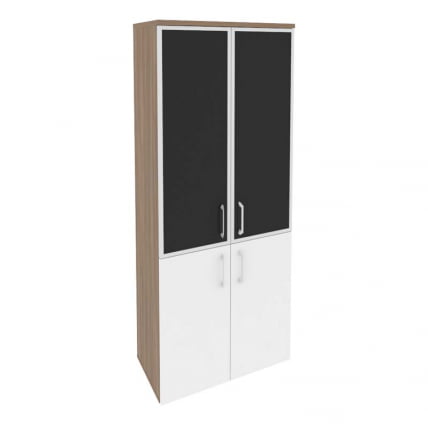 Шкаф высокий широкий ONIX O.ST-1.2R black Дуб Аризона/Белый_0
