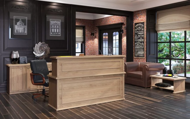 Стойка ресепшен RMS 090 Бук тиара_3