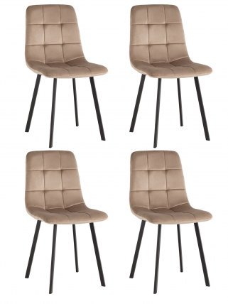 Стул Chilly велюр мокка 4 шт._0