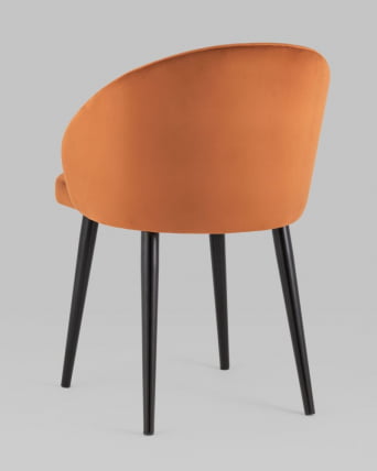 Стул с подлокотниками Брюссель велюр Терракотовый_3
